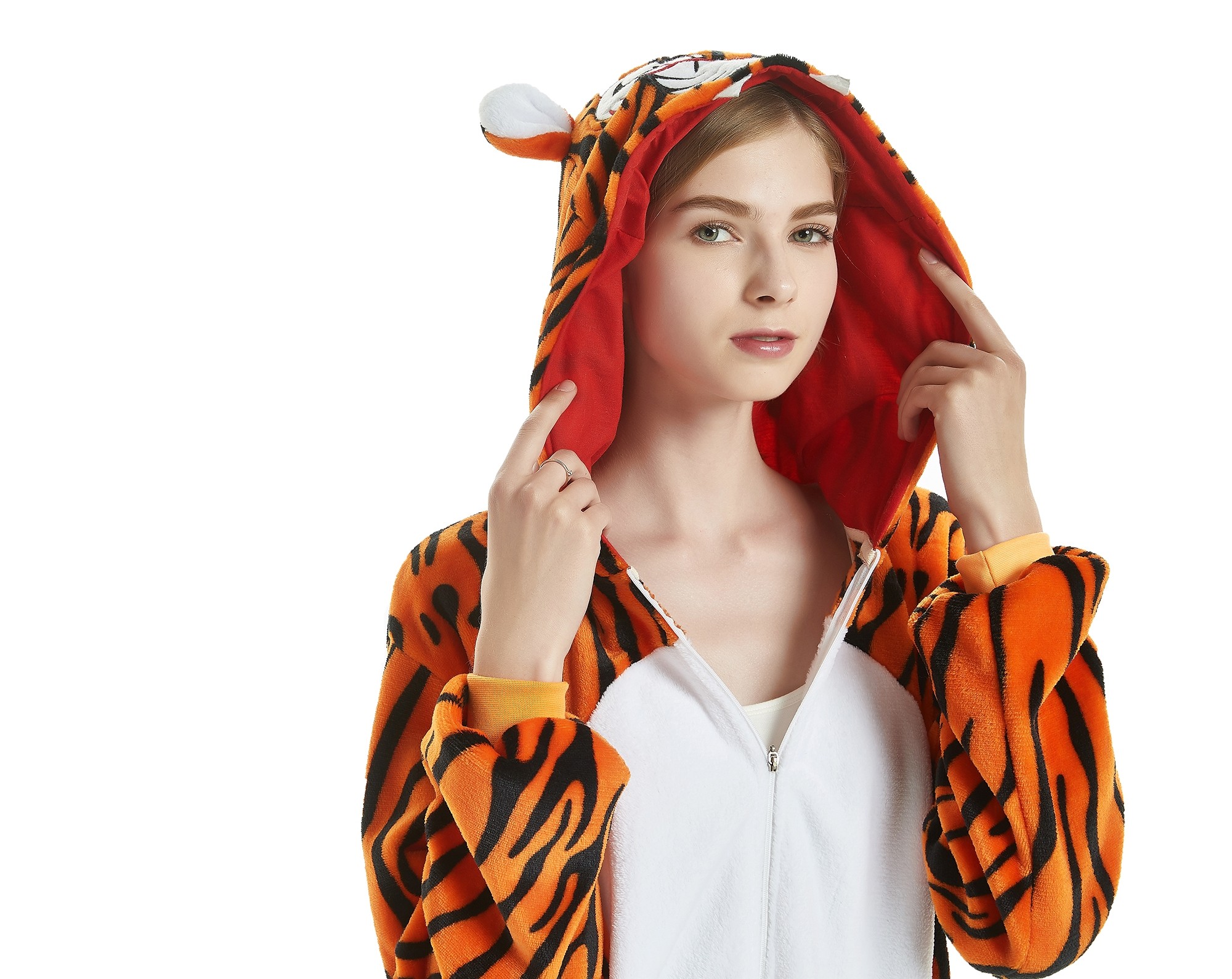 16pcs Animal Onesie Animal Pajamas Halloween Costumes Adult Tiger Wholesale Price