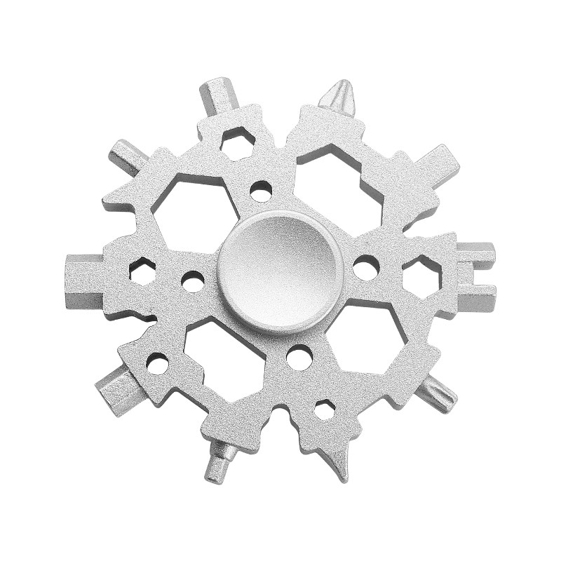 23-IN-1 Silver Snowflake  Spinner Multi-tools, 100pcs/case