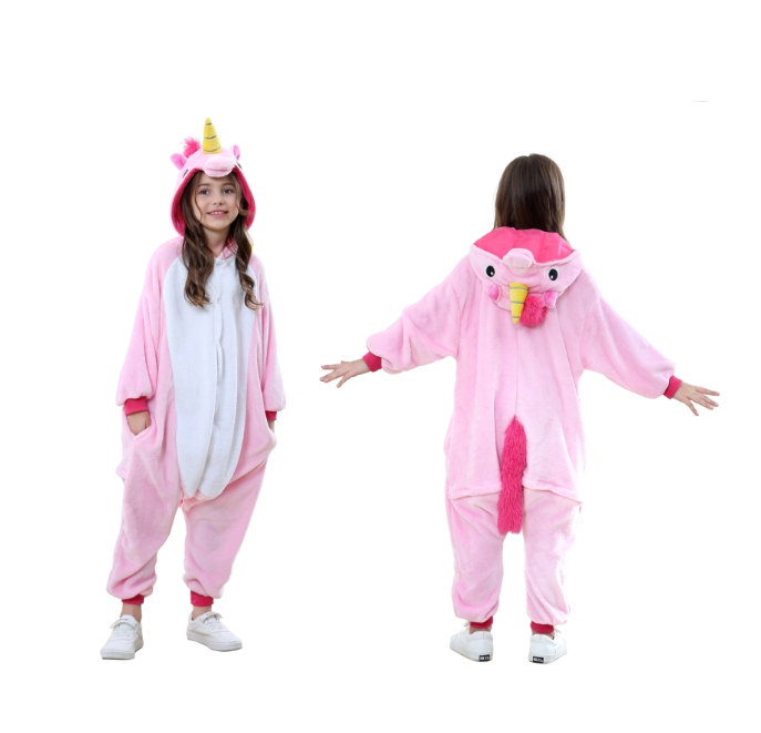16 pcs  Animal Onesie Animal Pajamas Kids party wear Kids Pink Unicorn Wholesale Price