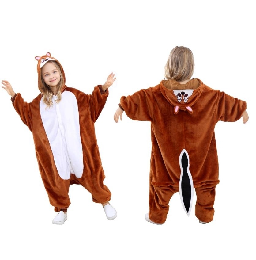 16 pcs  Animal Onesie Animal Pajamas Kids party wear Kids Chipmunk Wholesale Price