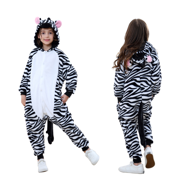 16pcs Animal Onesie Animal Pajamas Kids party wear kids Zebra