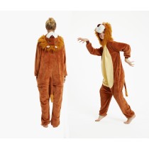 16pcs Animal Onesie Animal Pajamas Halloween Costumes Adult Lion Wholesale Price