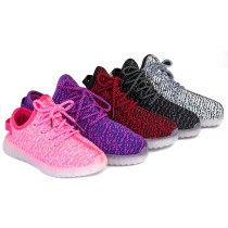 Wholesale TEEMWAY TWLS07 LED Flashing Sneaker Unisex or Kids 12pairs/carton
